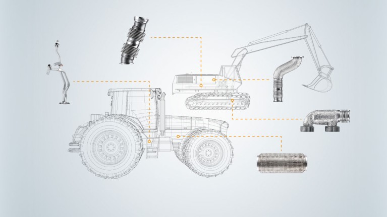 Construction and agricultural machinery product range Fullwidth
